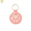 Llavero Conmemorativo para Guardar Pelo de Mascota Listo para Usar Colgante con Placa de Identificación con Nombre para Gato y Perro Lindo Estuche de Cuero con Forma de Corazón y Pata