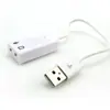 Tarjeta de sonido USB Tarjeta de sonido USB para computadora con cable Tarjeta de audio de alta calidad Juego externo Con cable
