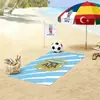 Toalla de Playa Copa Mundial 2026, Usa, Canadá y México Equipo de Fútbol Microfibra Secado Rápido Absorbente Toalla de Baño, Toalla Deportiva