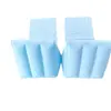 Personalización Profesional: Cojín Triangular de PVC Inflable Azul Afelpado Esterilla de Playa Inflable Portátil Fácil Almacenamiento