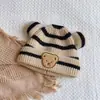 Gorro de Punto para Niños para Otoño e Invierno, Protección para Orejas de Dinosaurio de Dibujos Animados 3D, Cálido Gorro de Lana para Bebé para Niños y Niñas, Transfronterizo