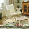 Mecedora de Ocio para Balcón para Uso en Casa, Sofá Perezoso para Apartamentos Pequeños, Silla para Siestas, Mecedora de Ratán de Moda, Sillón de Relax para Adultos
