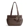 Bolso tote nuevo con lazo, bolsa de yoga, bolsa espacial de rejilla cuadrada bordada de invierno, bolso de hombro tote acolchado de algodón