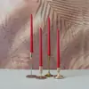 Varilla Cónica de Cera Morandi Colorida de 30 cm, Paquete de 4, Sin Humo, Sin Lágrimas y Sin Goteo, Fiesta Fiesta Decoración para el Hogar Vacaciones
