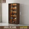Armario de Vino Estilo Vintage para Sala de Estar, Vitrina de Pared con Puertas de Cristal, Estante de Vino de Lujo de Gama Alta Personalizado, Nuevo Modelo 2026