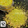 Populares miçangas bolha iridescentes multicoloridas, cascalho, materiais DIY para nail art, unhas postiças, enchimento para capas de celular e glitter líquido