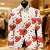 Chaqueta de Traje de Fiesta de Dos Botones con Impresión Digital 3D Top Casual Venta Directa de Fábrica Origen Venta Caliente Transfronteriza Otro