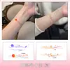 Adesivos de Tatuagem Coloridos, Pulseiras, Frases Românticas, Essencial para Casais, Fácil de Usar, Doce Expressão de Amor, Emoções Únicas