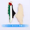 Vendas Diretas do Fabricante Transfronteiriças Bandeira da Palestina Livre Acessórios de Joias DIY para Pendurar Material Liga com Gotejamento de Óleo Lote Misto