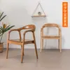 Silla de Comedor de Madera Maciza, Silla Simple de Ocio con Respaldo, Silla Retro de Lujo Ligero para Estudio de Madera Maciza con Respaldo, Silla para Hotel y Casa de Huéspedes, Silla Shumeite