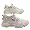 Zapatos de Malla Transpirable Tejido Flyknit para Hombre Verano 2025, Tenis Versátiles para Correr, Zapatos Casuales de Suela Blanda para Conducir para Hombre