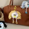 Celebridade da Internet Fofa Boneca de Cabelo Cacheado Chaveiro Desenho Animado Boneca Fofa Pingente de Mochila Feminina Brinquedo Feio-Bonito Decoração Presente