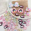 Cuentas acrílicas pintadas a mano con aceite pesado de diseño lindo, accesorios para cadena de teléfono móvil con cuentas DIY, material de cuentas sueltas
