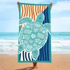 Toalla de Playa Transfronteriza, Microfibra de Secado Rápido, Doble Cara, Estampado Digital, Libre de Arena, Protección Solar, Chal Grande