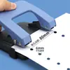 Perforadora Manual de Doble Agujero Deli para Papel A4, Perforadora de Agujeros Redondos para Carpeta, Clip de Encuadernación de 2 Agujeros para Estudiante