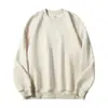 Sudadera de cuello redondo de felpa de algodón de alta gama y peso pesado de 520 g para hombre, marca de moda americana, corte holgado, chaqueta casual de color liso