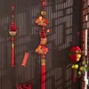 Colgante de Año Nuevo 2026 Año del Caballo Festival de Primavera Carácter de Bendición Decoración Festiva Nudo Chino Cadena de Chiles Petardo Decoración para Colgar en la Pared