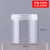 Pote de pigmento 100-300-500ml Frasco de pigmento para pintura chinesa Frasco de pigmento de propileno Frasco de pigmento guache Frasco de plástico de grande diâmetro