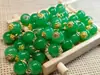 Botões para Cheongsam de Contas Redondas Imitando Jade Estilo Chinês Botões de Acessórios Antigos Decorativos para Traje Tang Retrô Dinastia Han Rosa