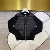 M Mengjia Suéter Ligero de Punto Redondo para Mujer Chaqueta Corta de Plumas Empalmada S 90% Pluma de Pato Blanco Chaqueta Casual Ajustada