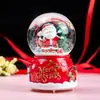 Papai Noel Transfronteiriço Bola de Cristal Luminosa Caixa de Música Enfeites Decoração de Natal Bola de Vidro Presentes para Crianças Venda por Atacado