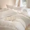 Nuevo Hotel de Lujo Mismo Estilo Sarja Algodón Amigable con la Piel Juego de Cuatro Piezas Posada Folclórica Funda Nórdica Engrosada Sábana Plana Sábana Ajustable Venta al por Mayor