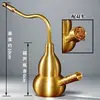 Hookah de Calabaza de Latón Cuatro en Uno Tallo de Doble Cazoleta Regalo Creativo para Hombres Artesanía de Metal de Latón Dropshipping