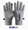 Cálidos para el invierno, compatibles con pantalla táctil, forrados de felpa, para deportes al aire libre, esquí, impermeables, antideslizantes, para hombres y mujeres, adecuados para andar en motocicleta, conducir y andar en bicicleta