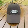 Gorra Emis Nueva Estándar Clásica de Béisbol para Mujer Estilo Mismo de Zhao Lusi Azul Marino Circunferencia de Cabeza Grande Estilo Coreano Gorra de Pico de Pato