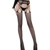 Meias de Rede Meia-Corpo Jacquard Abertas nos Quatro Lados Mu Ruan Meias Jacquard Sexy com Diamantes, Não Precisa Tirar Ligas, Meias de Rede Atacado
