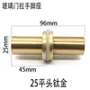 Manija de Puerta de Vidrio Base de Pie Accesorios para Puertas Grandes Pie de Fijación Manija de Puerta de Acero Inoxidable Cabeza Plana Conector de Madera para Puerta de Madera Maciza