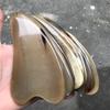 Tianlanjiao Tablero Raspador de Cuerno de 3.5-5 mm de Grosor Forma de Coma Forma de Corazón Cuadrado Tres Masaje Cuidado de la Salud y Belleza Piezas Cuadradas