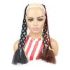 Cor Cool Girl Boxing Braids Perucas Europeu e Americano Boxe Tranças Perucas Tranças Reggae Hip Hop Dirty Braids Pony Tail