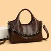Moda Versátil de Verão 2025 Bolsa Grande para Mãe de Meia-Idade Bolsa de Ombro Transversal Feminina Bolsa Tote para o Dia a Dia