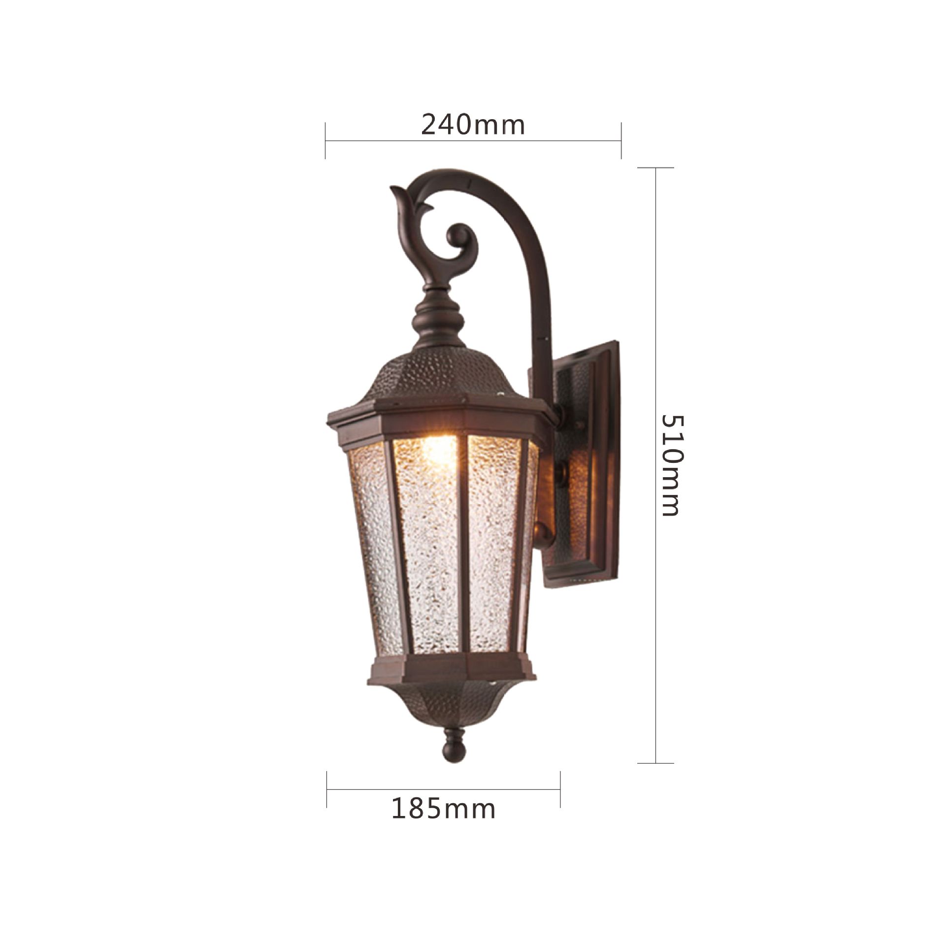 咖啡色壁灯尺寸