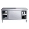Banco de Trabajo de Puerta Deslizante de Acero Inoxidable Engrosado Portante Soldado Transfronterizo para Cocina, Restaurante, Uso Comercial y Doméstico