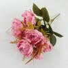 Paquete de 7 peonías para arreglos florales de boda, para fotografía de hotel o casa, paquete de simulación de decoración, venta al por mayor.