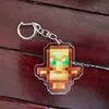 Llavero de Minecraft Tótem de No Muerto Manzana Dorada Armadura de Resurrección Cuchillo Famoso Colgante Acrílico 2D
