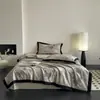 Colcha de Verano Transpirable Estilo Vintage de Lujo Ligero de Algodón y Lino, Rellena de Fibra de Soja, Adecuada para Dormir Desnudo, Colcha Delgada, Lavable a Máquina