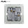 Enchufe de pared tipo 86 para interruptor transfronterizo, enchufe de múltiples orificios de una sola apertura, enchufe de interruptor de aire acondicionado de acero inoxidable