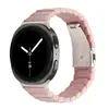 Adecuado para relojes Samsung Watch8/9, Correa de reloj inteligente clásica de acero inoxidable y resina de una sola cuenta para Watch8
