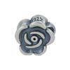 Pulseira com Contas Espaçadoras de Flor de Rosa Vintage Desgastada em Prata Esterlina S925 Acessórios para Joias DIY Fornecimento Atacadista
