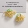 Fotografía: Frescura de Verano - Pendientes de Borla de Cuentas de Vidrio Florales de Bloques de Color Tejidos DIY, Pinzas para el Cabello de Mujer, Accesorios de Flor para Zapatos