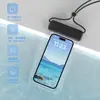 Bolsa de celular, tirar foto com tela sensível ao toque, natação, entregador de comida, snorkeling, mergulho, rafting, manga transparente