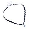 Collar Negro para Mujer, Collar Ajustable de Encaje de Cuero Aterciopelado en Capas, Gótico