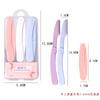 Cuchillo plegable para cejas Ezhilian con red protectora, cuchillo para cejas con hoja de acero inoxidable, juego de cuchillos para cejas para principiantes, venta al por mayor