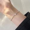 2022 Novo Estilo Coreano Design de Nicho Estilo Coreano Amor Quadrado Marca Pulseira Verão ins Moda Feminina Pulseira Versátil
