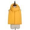 2021 AliExpress Amazon Monocromático Seda Algodón Plumón Algodón Espacial Moda Personalidad Atmosférico Invierno Bufanda Chal