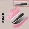 Botas de Lluvia Engrosadas con Aumento de Altura Interior para Mujer, Estilo de Moda, Zapatos de Goma Impermeables y Antideslizantes con Suela Gruesa para Exteriores de Verano