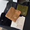 2026 Novo Cardigã de Tricô Fashionável Estilo Coreano com Gola Reversível e Manga Longa para Mulheres, Top Versátil Soltinho e Emagrecedor, Tricô Feminino